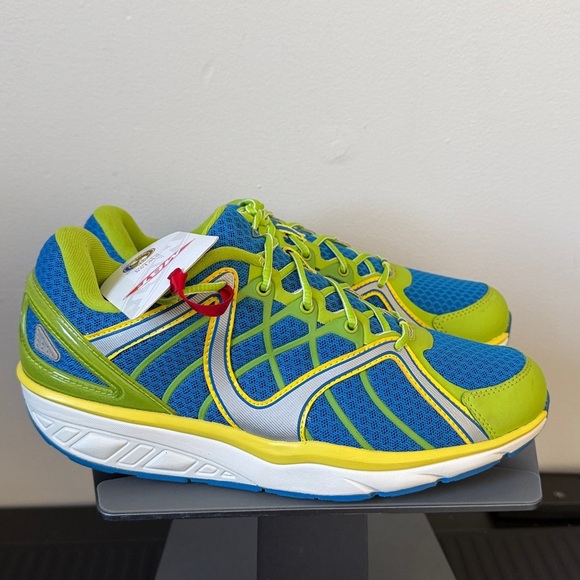 MBT Blue and Lime Green Athletic Shoes - Picture 3 of 7
